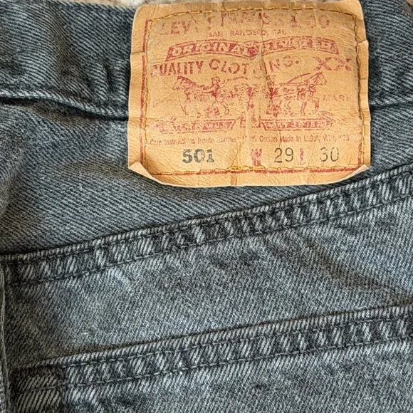 Vintage 501 Levi’s dark grey - Picture 5 of 7